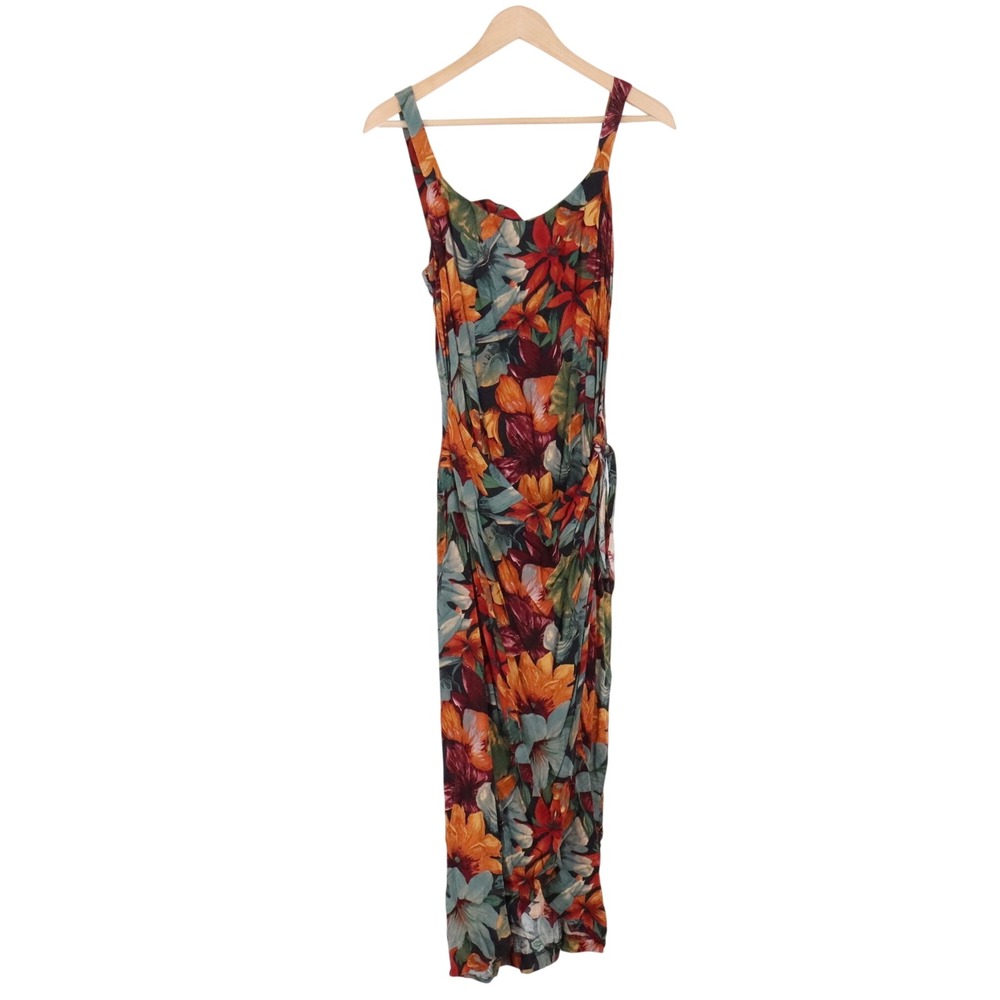 All That Jazz Dress Womens 11/12 Multicolor Floral Side Tie Excellent